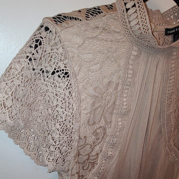 Cable and Gauge Biege large blouse - Picture 4 of 4